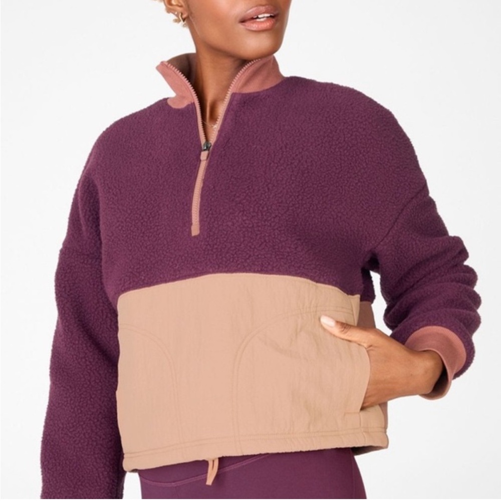 Fabletics Retro Pocketed Fleece‎ Pullover Mallory